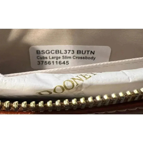 NWT Dooney & Bourke Chicago Cubs Large Slim Crossbody - Picture 7 of 11